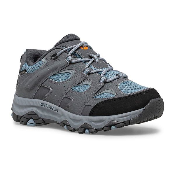 Zapatilla Niños Moab 3 Waterproof Gris/Celeste Merrell