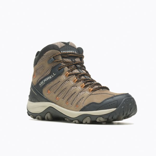 Botin Hombre Crosslander 3 Mid Waterproof Café Claro Merrell