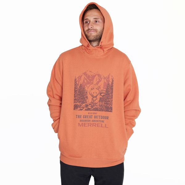 Poleron Hombre Sweatshirt With Hoodie Naranjo Merrell