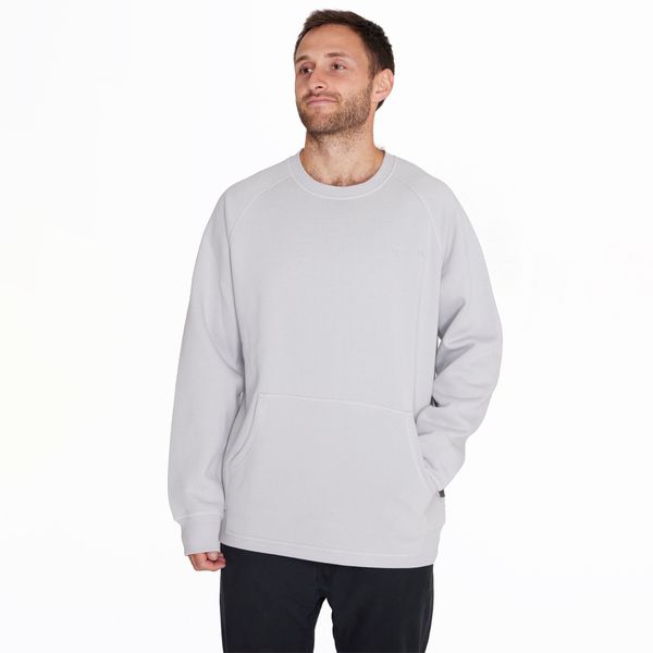 Poleron Hombre Sweatshirt Raglan Sleeve Gris Claro Merrell