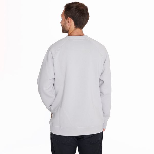 Poleron Hombre Sweatshirt Raglan Sleeve Gris Claro Merrell