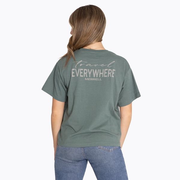 Polera Mujer Short Sleeves Verde Musgo Merrell