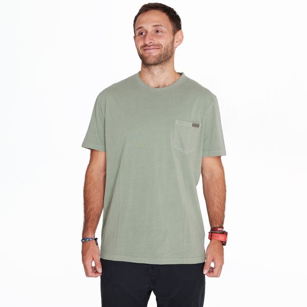 Polera Hombre Short Sleeves With Pocket Verde Merrell