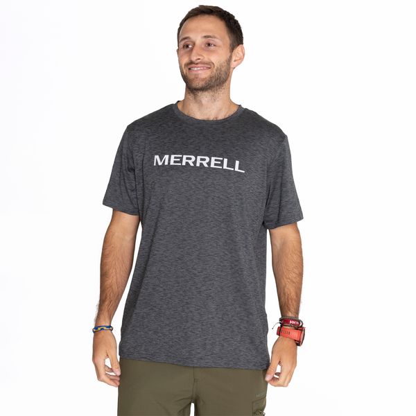 Polera Hombre Sport Short Sleeve Negro Merrell