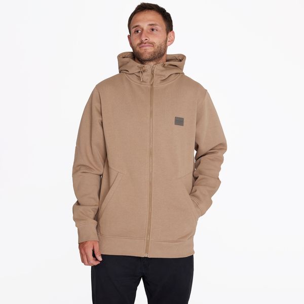 Poleron Hombre Full Zipper Sweatshirt Camel Merrell