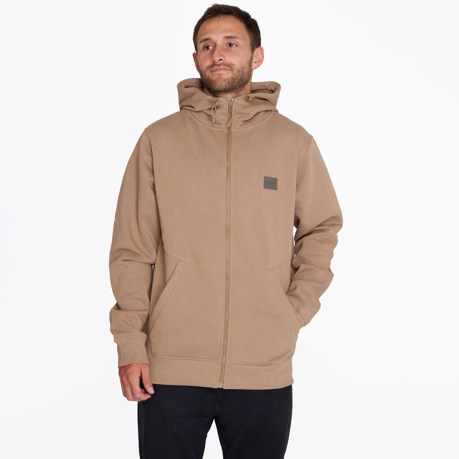 Merrell - Poleron Hombre Full Zipper Sweatshirt Camel Merrell | Ofertitas