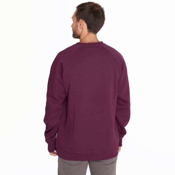 Poleron Hombre Sweatshirt Raglan Sleeve Burdeo Merrell