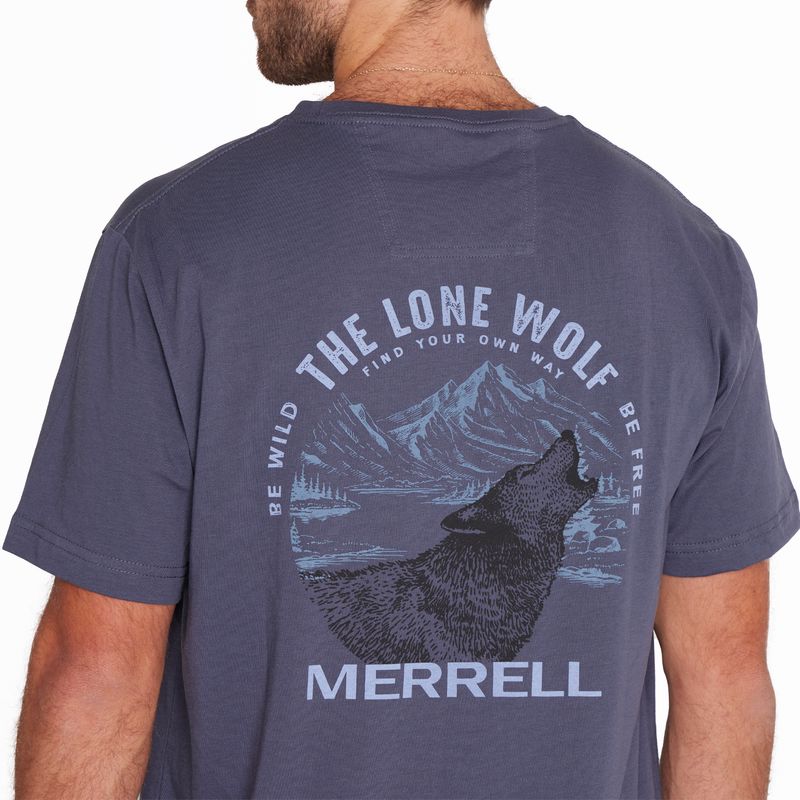 Polera Hombre Short Sleeves Azul Oscuro Merrell