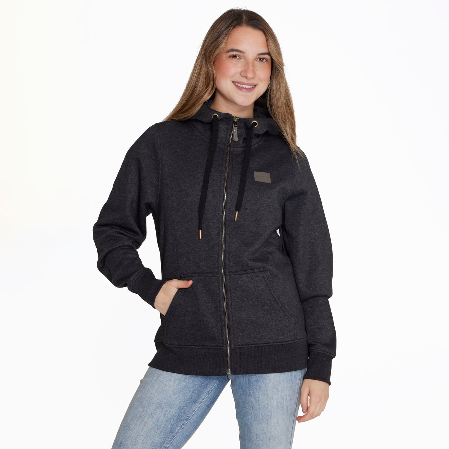 Merrell - Poleron Mujer Zipper Sweater Negro Merrell | Ofertitas