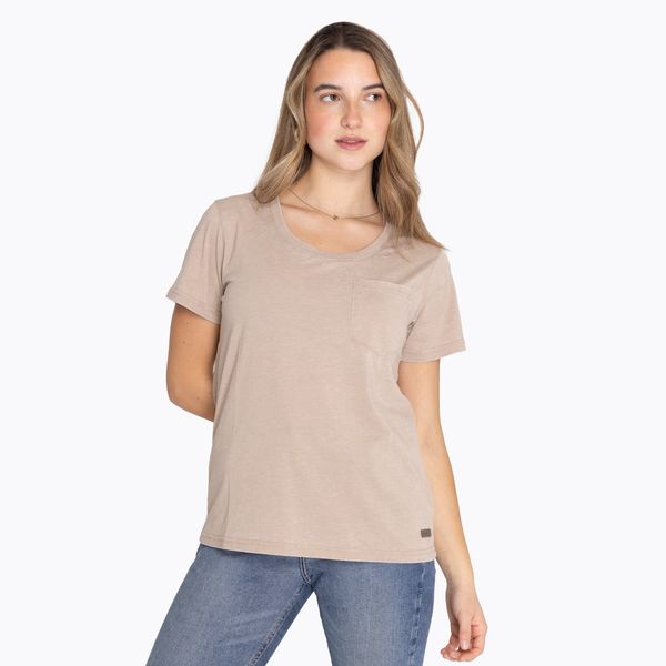 Polera Mujer Short Sleeves Beige Merrell