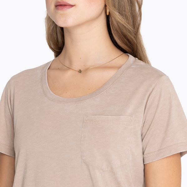 Polera Mujer Short Sleeves Beige Merrell