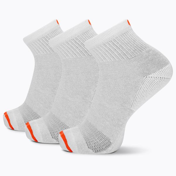 Calcetin Unisex Access Cotton Quarte Pack 3 Blanco Merrell