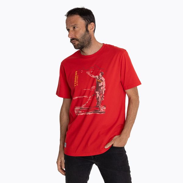 Polera Hombre Meta Fireflies Rojo Merrell