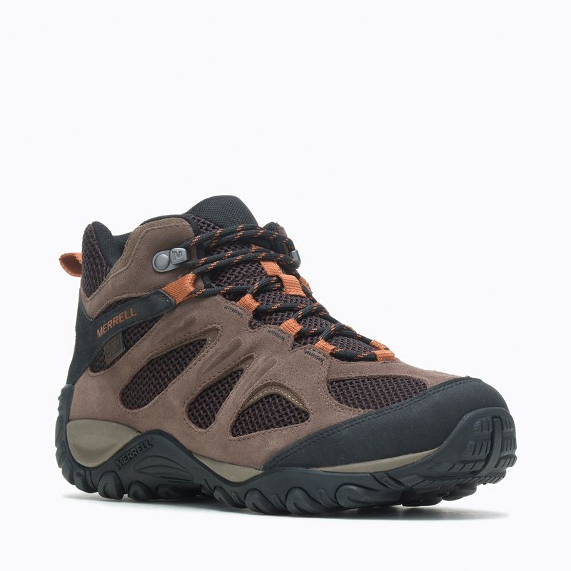 Botin Hombre Erie Mid Leather Waterproof-Merrell Chile 