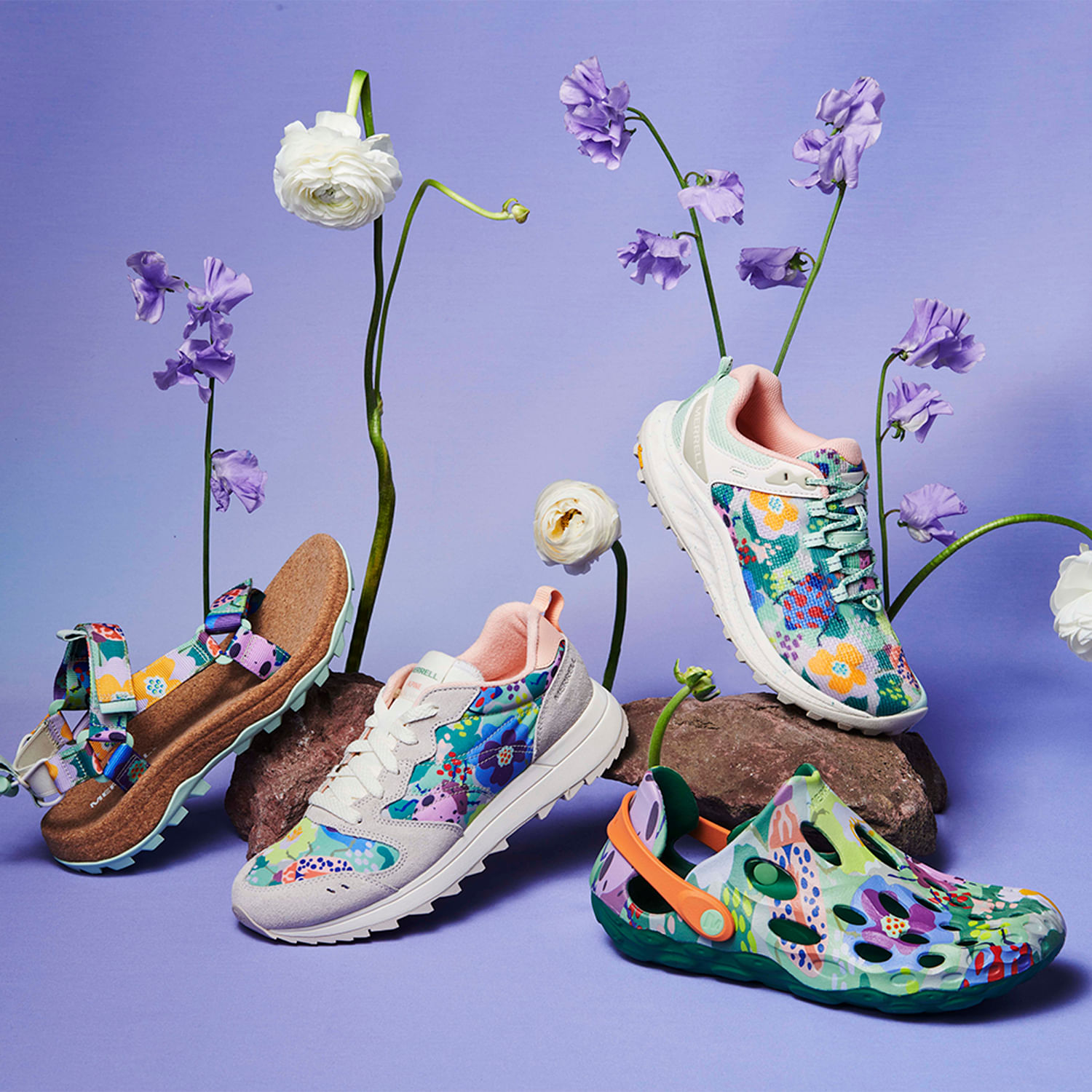 Zapatillas Merrell Antora Trail Mujer Blanco Camuflado