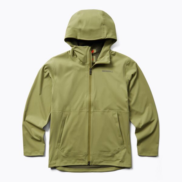 Impermeable Hombre Whisper Rain Shell Verde Musgo Merrell