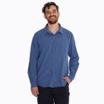 Camisa-Hombre-Outdoor-Shirt-Azul-Merrell