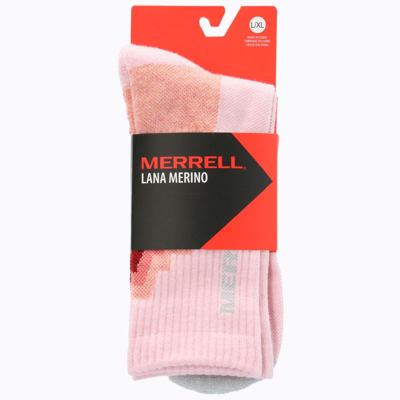 Calcetin-Unisex-Lana-Merino-Rosado-Merrell