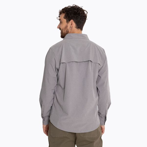 Camisa Hombre Outdoor Shirt Gris Merrell