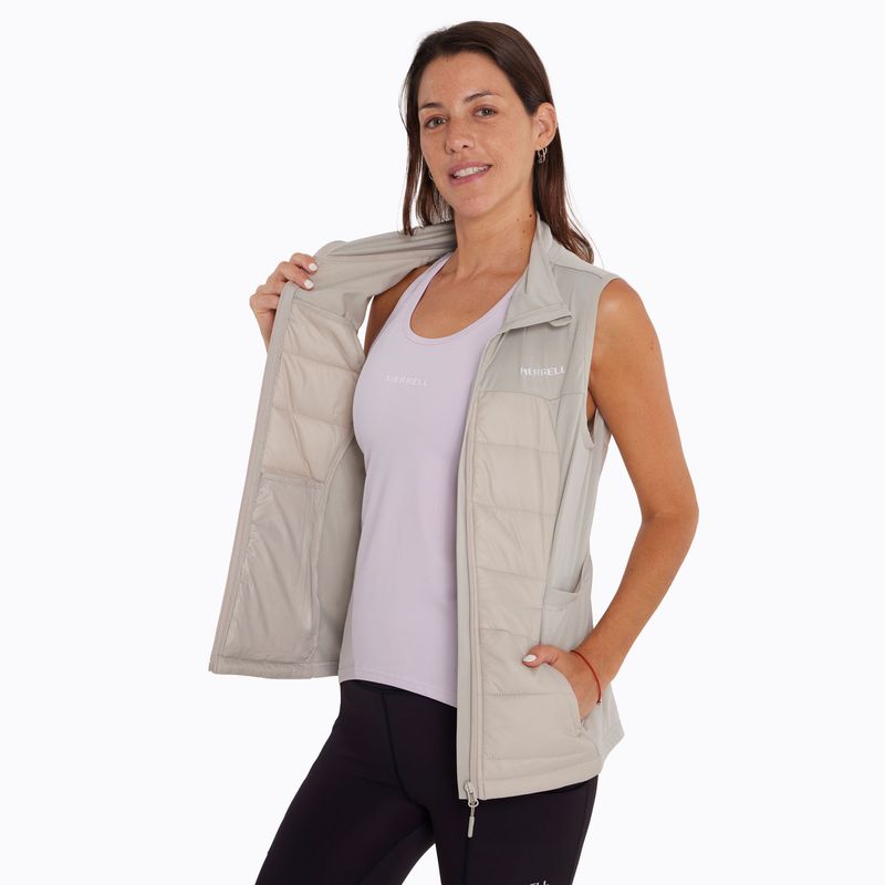 Parka-Sin-Mangas-Mujer-Sweatshirt-Beige-Merrell