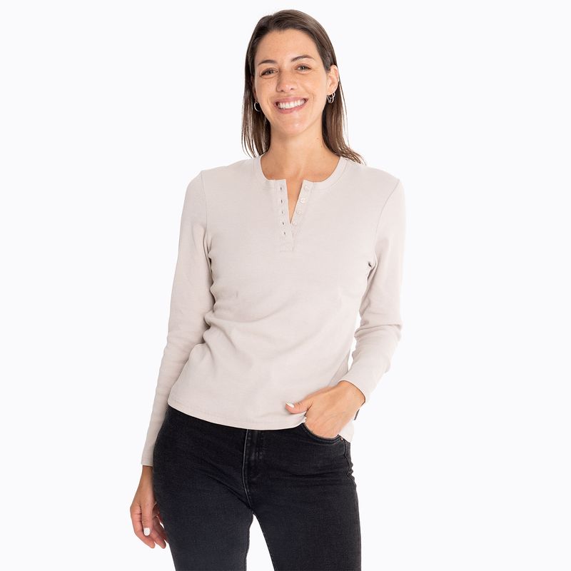 Polera-Mujer-Rib-Beige-Merrell