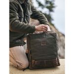 Mochila-Canvas-Cuero-Hombre-WX-Merr-BackPack-Verde-Rockford