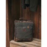 Mochila-Canvas-Cuero-Hombre-WX-Merr-BackPack-Verde-Rockford