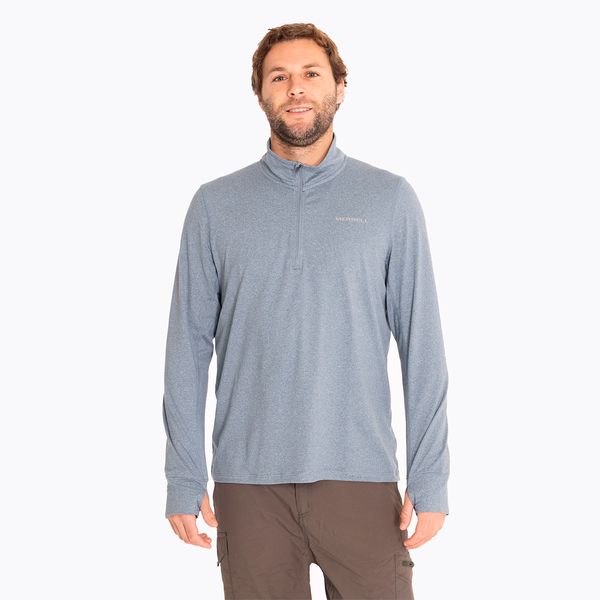 Poleron Hombre Betatherm 1/4 Zip Azul Merrell