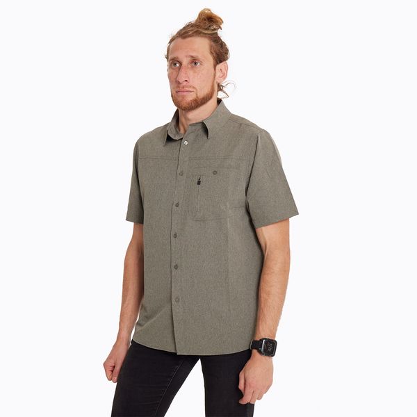 Camisa Hombre Petteril Verde Oliva Merrell