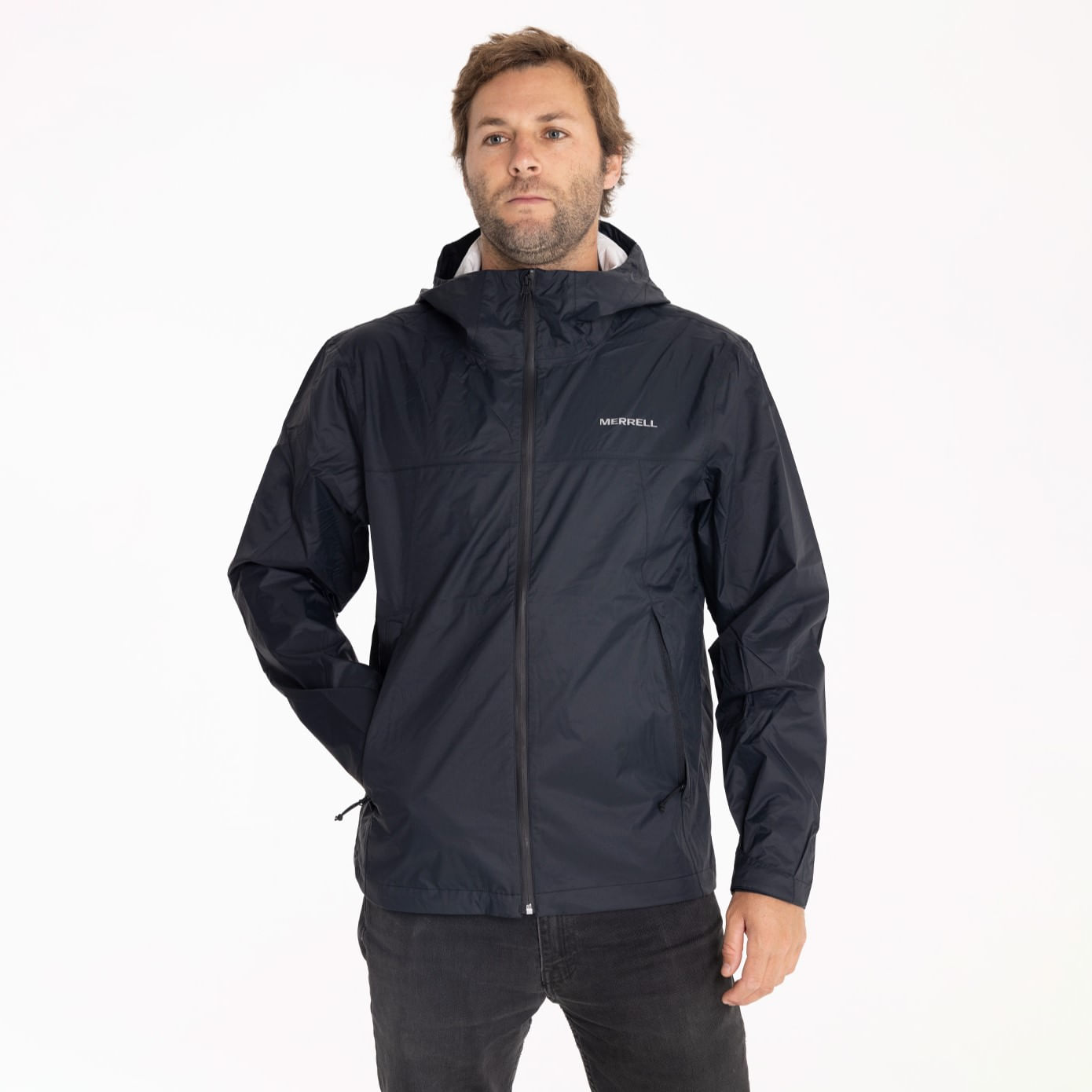 Merrell - Impermeable Hombre Fallon Rain Shell Negro Merrell | Ofertitas