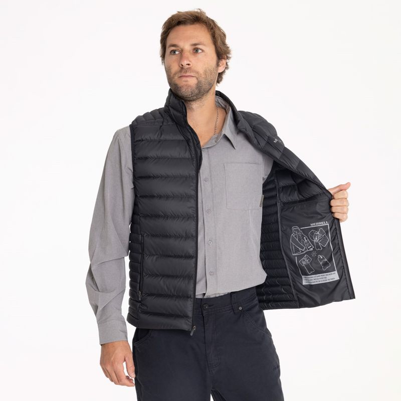 Parka-Sin-Mangas-Hombre-Ridgevent-Thermo-Vest-Negro-Merrell