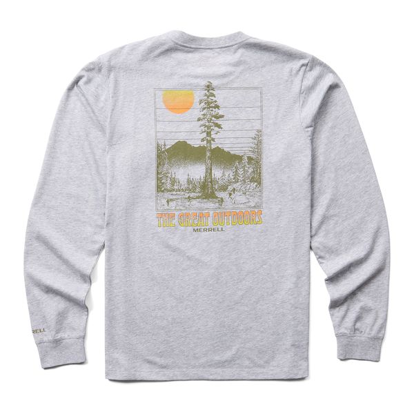 Polera Hombre Great Outdoors Gris Merrell