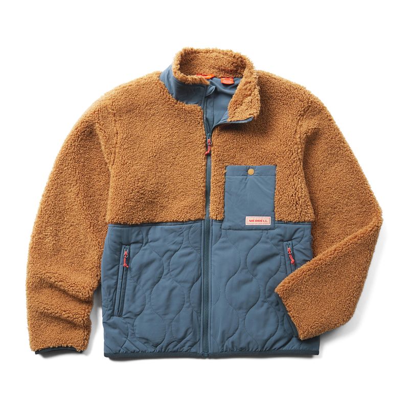 Polar-Hombre-Sherpa-Mixup-Jacket-Mostaza-Merrell