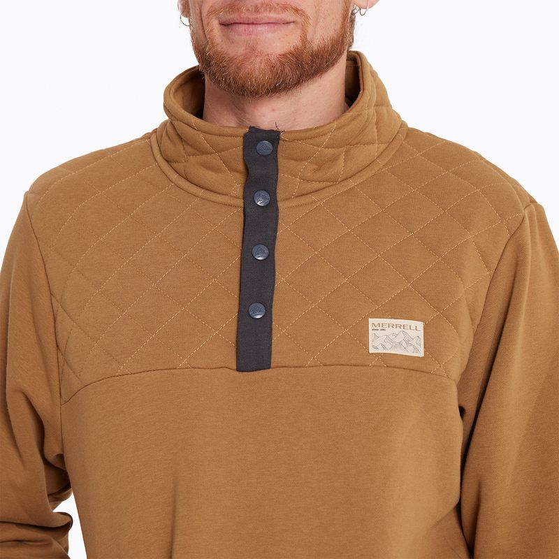 Poleron-Hombre-Stone-Sweatshirt-Mostaza-Merrell