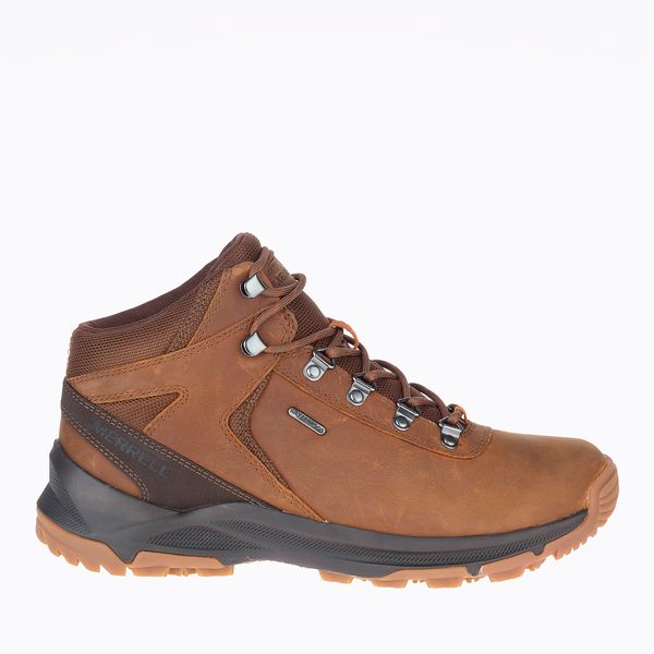 Botin Hombre Erie Mid Ltr Waterproof Café Merrell