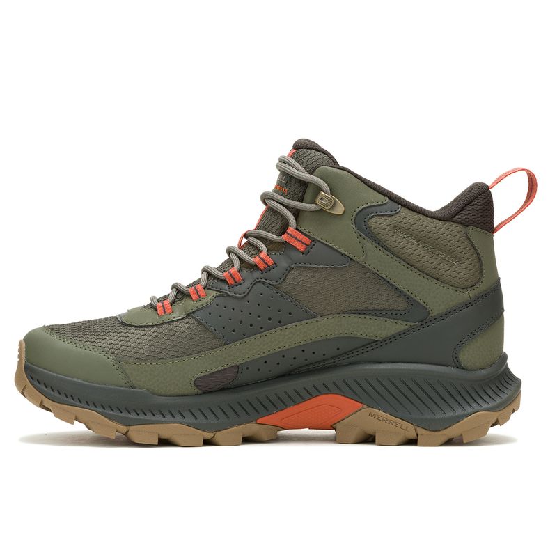 Botin-Hombre-Speed-Strike-2-Mid-Waterproof-Oliva-Merrell