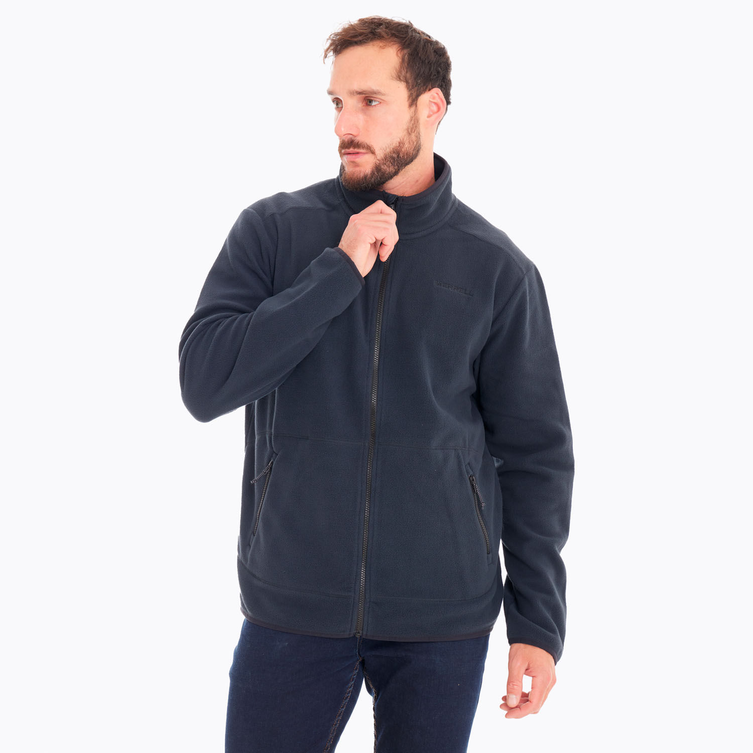 Merrell - Polar Hombre Terrain Full Zip Negro Merrell | Ofertitas
