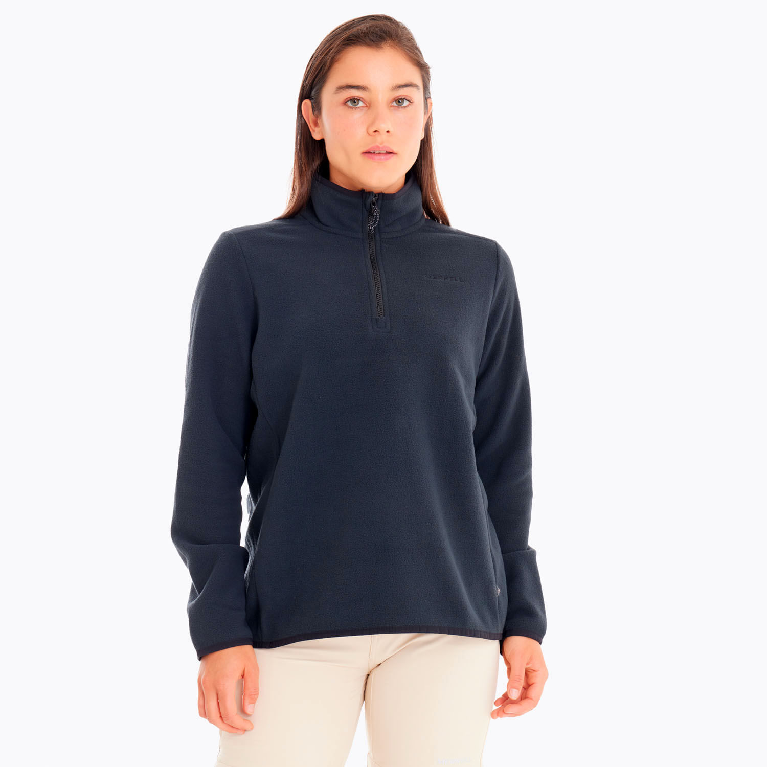 Merrell - Polar Mujer Terrain 1/4 Zip Negro Merrell | Ofertitas