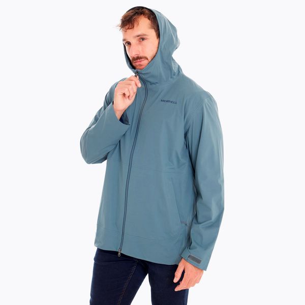 Impermeable Hombre Whisper Rain Shell Azul Merrell