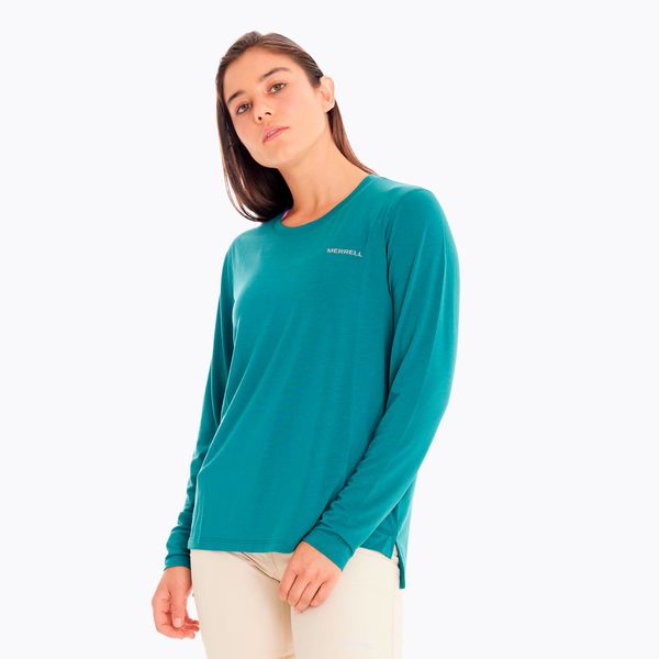 Polera Mujer Everyday With Tencel Verde Merrell