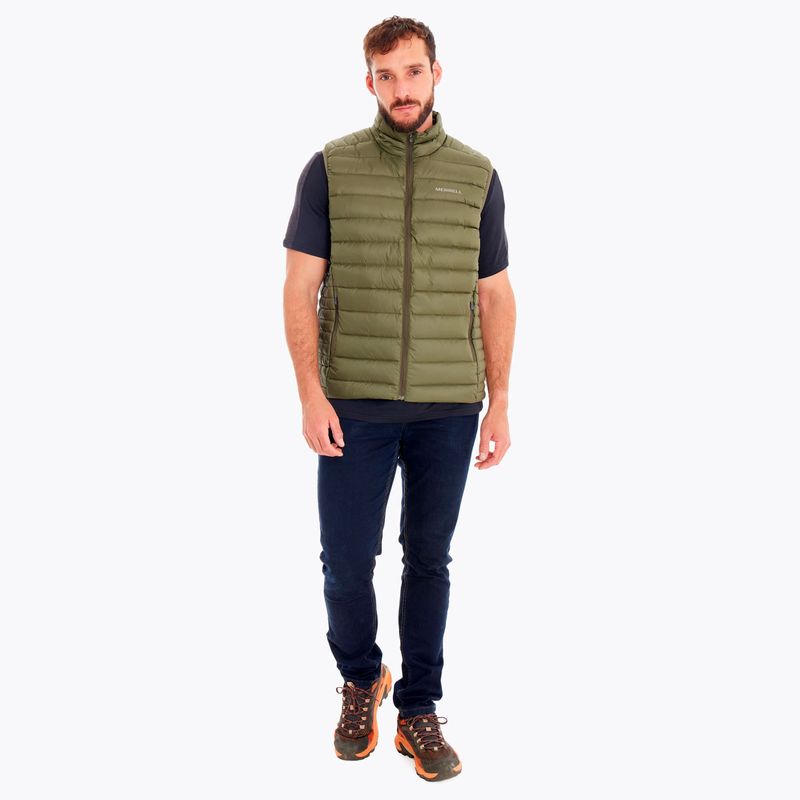 Parka-Sin-Mangas-Hombre-Ridgevent-Thermo-Vest-Oliva-Merrell