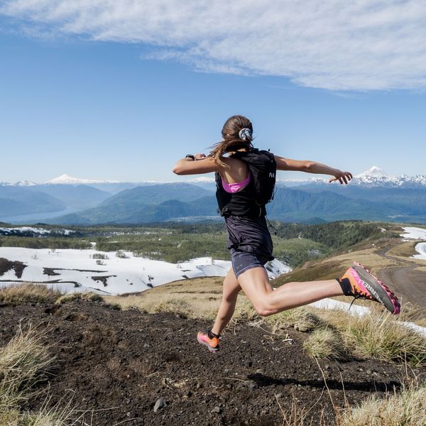 Polera Mujer Trail Running Edición Skyfire Negro Merrell