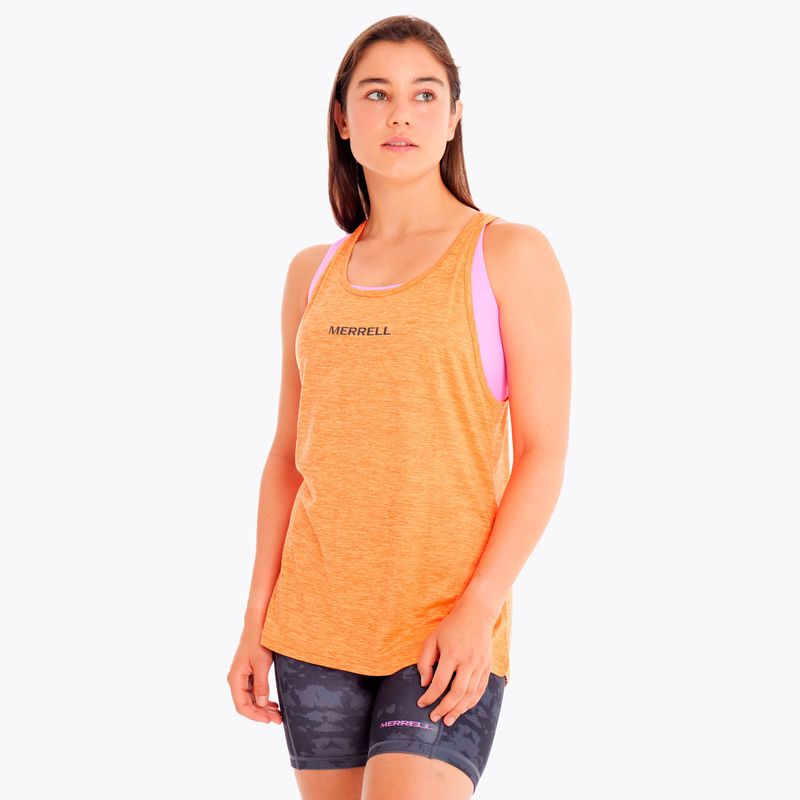 Polera-Mujer-Trail-Running-Edicion-Skyfire-Naranjo-Merrell