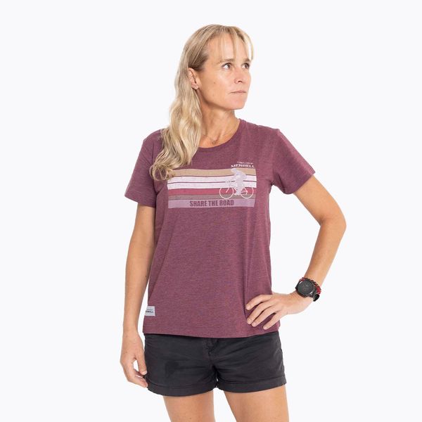 Polera Mujer Fireflies Bike & Lines Burdeo Merrell