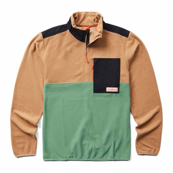 Poleron Hombre Geotex Grid 1/4 Zip Merrell