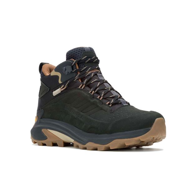 Botin Hombre Moab Speed 2 Leather Mid Waterproof Negro Merrell