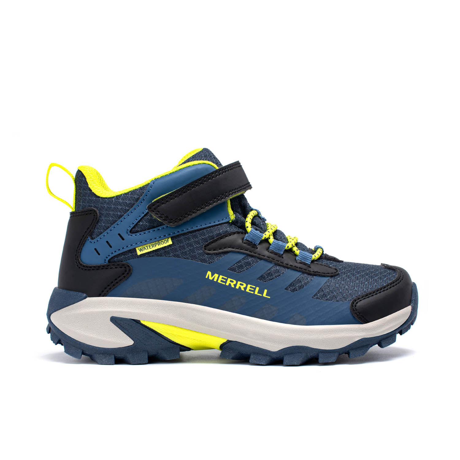 Merrell - Botin Niño Moab Speed 2 Mid AC Waterproof Azul Merrell ...