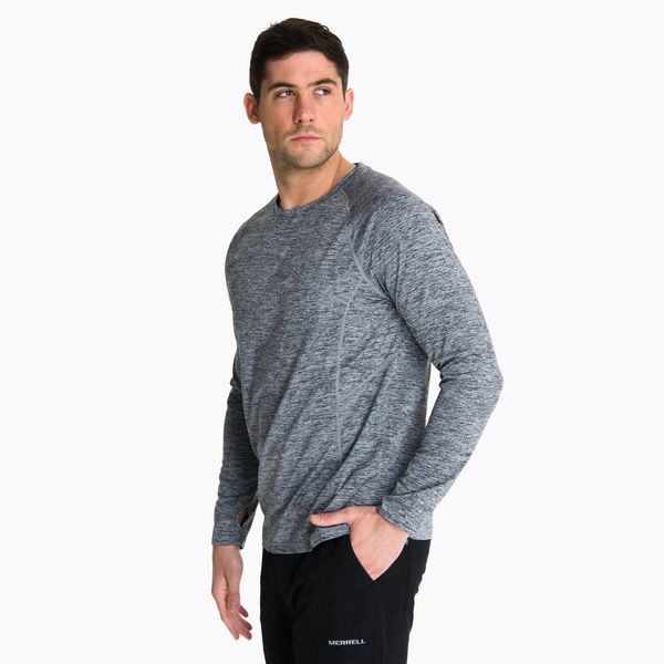 Polera Manga Larga Hombre Sport Gris Oscuro Merrell