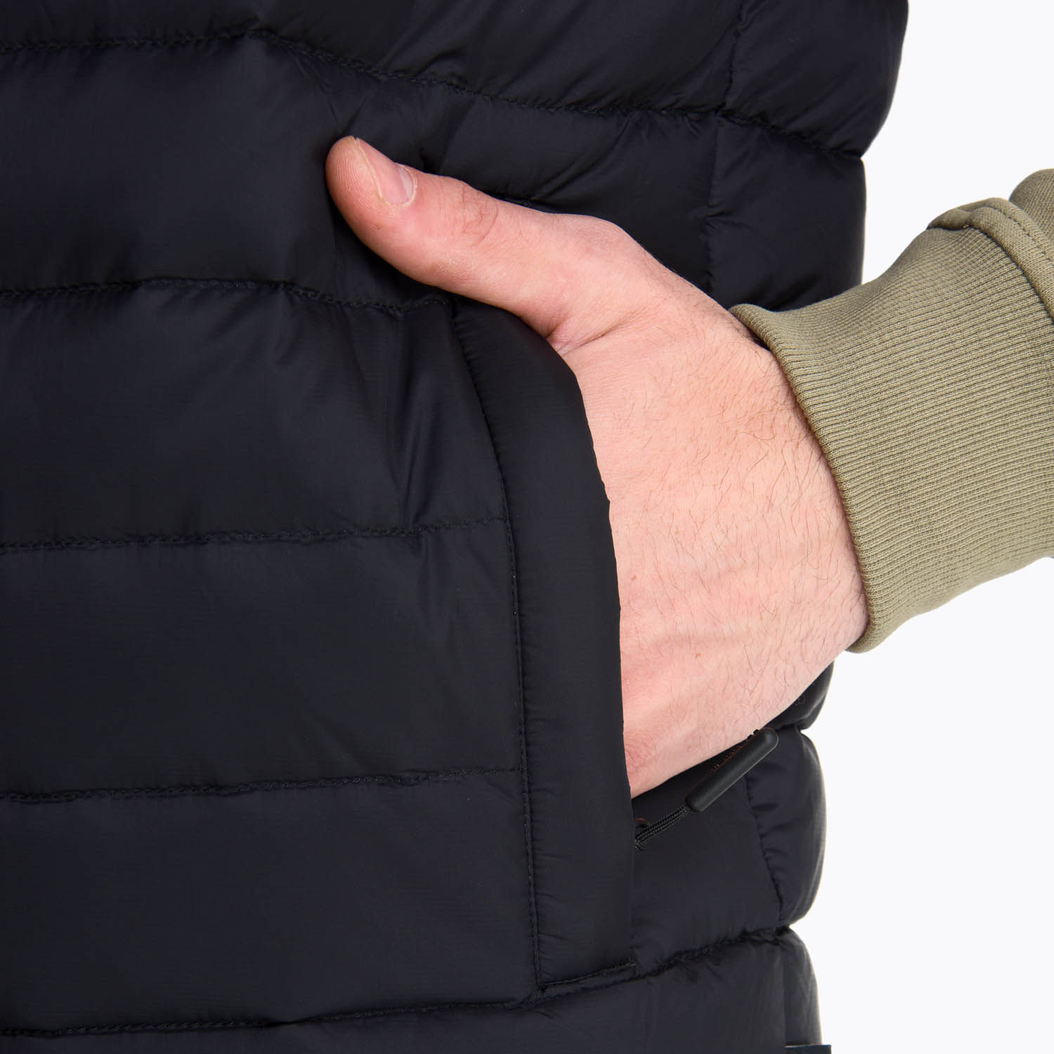 Parka Pluma Sin Mangas Hombre Taihape Negro Merrell