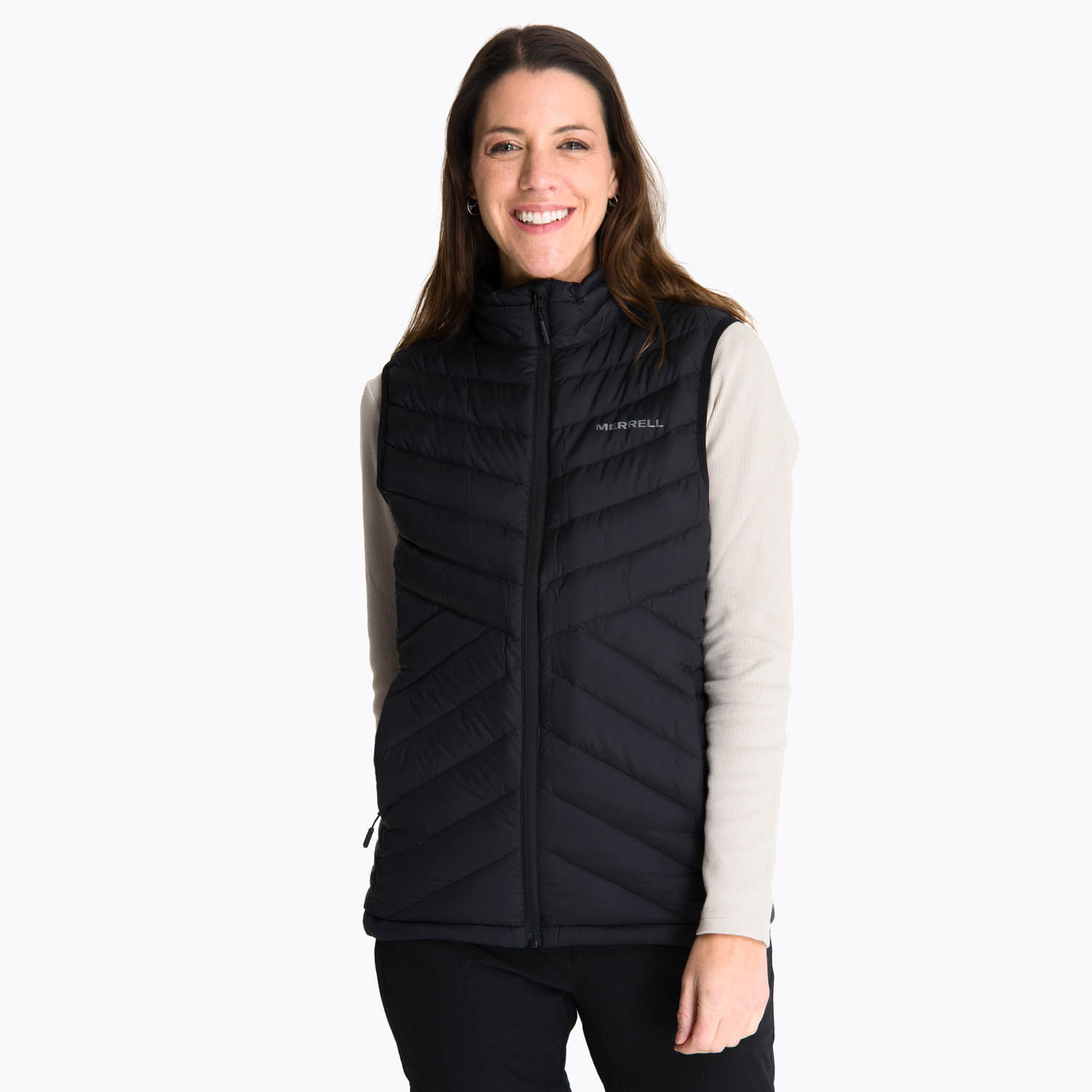 Parka Sin Mangas Mujer Kamera Negro Merrell-Merrell Chile
